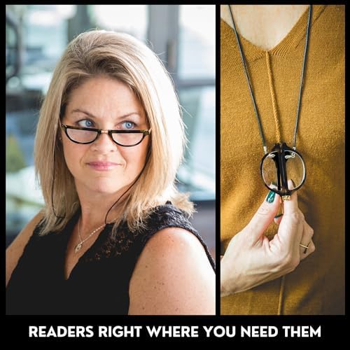 Reading Glasses For Women - Progressive reading glasses, designer eye protection, non-bifocal clear vision optics