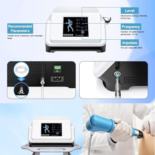 Extracorporeal Shockwave Therapy Machine -Musculoskeletal Shock Wave Therapy Device,Non-invasive Soft Tissue Injury Therapy Shockwave Machine Muscle Relaxation Pain Relief