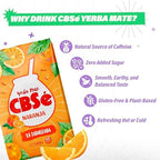 CBSé Yerba Mate Orange Flavor – Loose Leaf Yerba Mate Tea, Naturally Caffeinated, Gluten-Free - 1.1 Lbs- 500 Gr.