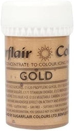 Sugarflair Satin Paste Concentrated Edible Food Colouring Gel Paste - Gold