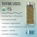 J Mac Botanicals Organic Thyme - 4 oz