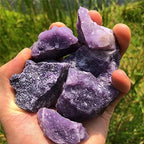 Zenkeeper 1 Lb Large Rough Purple Mica Stone Raw Lepidolite Crystal Stone Natural Purple Crystal Stone Mineral Specimen Gemstone Healing Crystals and Stones