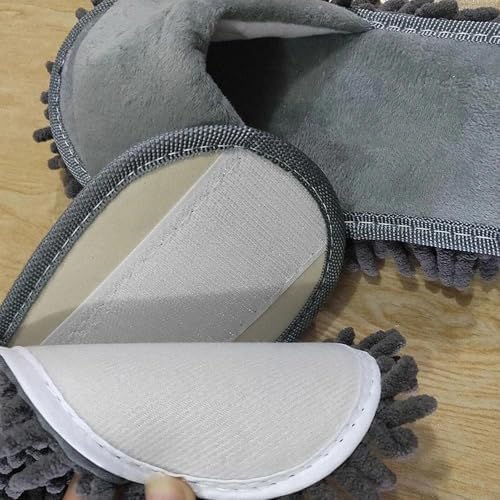 1 Pair Washable Microfiber Dust Mop Slippers Lazy Quick Cleaning Floor Cleaning Bathroom Shoes Cleanning Tools Slipper