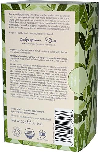 PUKKA Organic Three Mint Tea, 20 CT