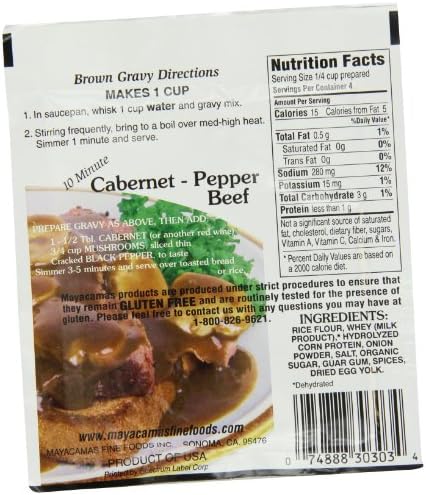 Mayacamas Brown Gravy Mix, 0.65-Ounce Units (Pack of 12)