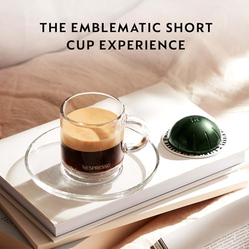 Nespresso Capsules Vertuo, Altissio Decaffeinato, Dark Roast Espresso, 50-Count Espresso Pods, Brews 1.35 oz.