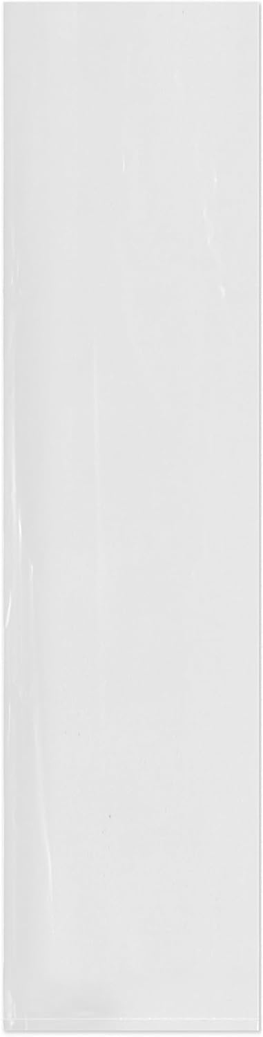 Plymor 5" x 20" (Pack of 100), 2 Mil Flat Open Clear Plastic Poly Bags