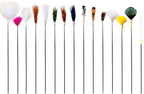 15pcs Ear Pick - Carbon Handle Ear Wax Removal with Goose Feather, Ear Cleaning Kit, Earwax Removal Tools, Ear Scraper, Gentle Ear Curette for Home & Salon Use