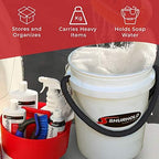 Shurhold 2451 White 5 Gallon Bucket with Black Rope Handle (Pack of 2)