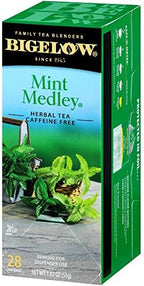 Bigelow Mint Medley Herbal Tea Bags 28-Count Box (Pack of 1) Mint Tea Bags Peppermint & Spearmint Herbal Tea All Natural Gluten Free