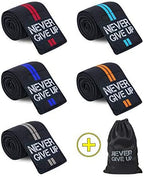 HYFAN Professional Elbow Wraps Elastic Straps Brace Support Protector for Weightlifting Workout Bodybuilding Gym Fitness