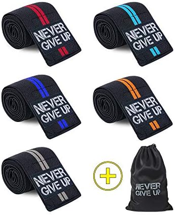 HYFAN Professional Elbow Wraps Elastic Straps Brace Support Protector for Weightlifting Workout Bodybuilding Gym Fitness