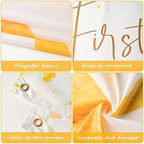 OSNIE Boho First Trip Around The Sun First Birthday Photography Backdrop Banner Muted Sunrise Wall Hanging Decor Sun Theme 1st Birthday Party Photo Background Decoration Supplies for Boys Girls