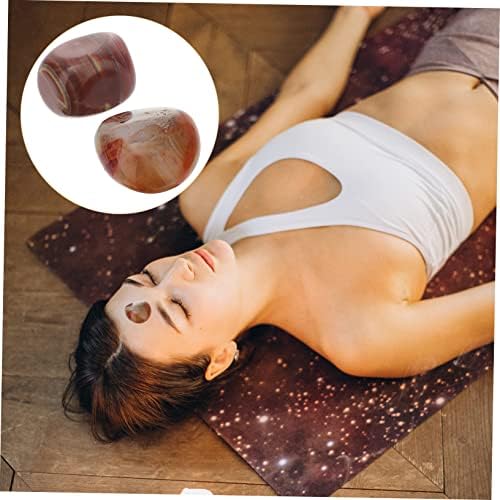 ORFOFE 2pcs Irregular Agate Stone Sardonyx Healing Stones Natural Agate Rough for Crystal Healing Decor Meditation Chakra Balancing