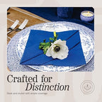Disposable Luncheon Napkins Cream Paper, [200 Pack] 15" x 15" 2-Ply Quilted Cream Napkins For Weddings, Reception, Dinners, Party Or Event