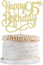 Gold Glitter Happy 95th Birthday Cake Topper,Cheers to 95 Years,happy 95th Birthday Cake Topper,95th Anniversary Cake Topper， men and women 95 years old happy birthday Party Decoration