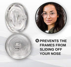Spectacle/Eye Glass Soft Silicone Rimless Nose Pieces Easy to Install and Wear | Non Slipping | Round | 9mm | Slide Push in |50 Pcs