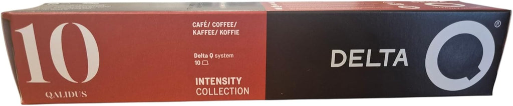 Delta Q Qalidus Espresso - 10 boxes with 10 capsules (total 100 capsules) - #10 intensity