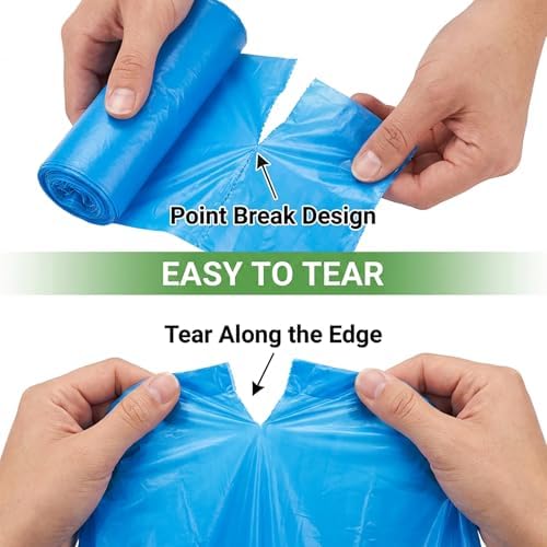 85 Pcs Small Trash Can Bags - MAQIHAN 2.6 Gallon Small Plastic Garbage Bags Trash Can Liner Garbage Bag for Bathroom Bedroom Kitchen Living Room College Dorm Office Home Essentials (Black,Red,Blue)