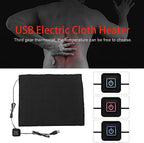 5V USB Heater Carbon Fiber Heating Pad 3-Shift Electric Cloth Heater Pad Heating Element for Neck Back Abdomen Lumbar Heating Pad Pet Warmer