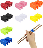 8 Pairs Reusable Chopsticks Helpers Training Chopstick for Beginner Replaceable Practice Chopsticks Chopstick Trainers for Adults Chopstick Hinges Connector Non-Slip Chopsticks Trainer Learner