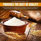 TAJ Signature Sharbati Atta, 4lbs (Chakki Atta - Stone Ground) 100% Whole Wheat Flour, Chappati Flour