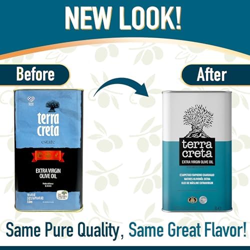 Terra Creta, 100% Koroneiki Variety, Estate Greek Extra Virgin Olive Oil, 3 Ltr (101 Fl.oz) Tin