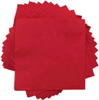 JAM PAPER Small Beverage Napkins - 5 x 5 - Red - 50/Pack