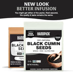 HANDPICK Black Cumin Seed (14oz) Pure Nigella Seeds - No Salt or Preservatives, Non GMO | Indian Black Whole Cumin | Gluten Free, Aromatic & Farm Fresh Kalonji | Resealable Zip Lock Pouch