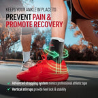 McDavid Ankle Brace Ultralight for Sprained Ankle, Figure 8 Ankle Braces, Lace up Ankle Brace, Ankle Braces for Men and Women, Ankle Support Brace and Stabilizer