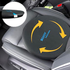 Sojoy iGelComfort Deluxe Gel Swivel Seat Cushion with Supportive Memory Foam 360 Degrees Rotating Seat Cushion for Home,Stool Chair,Office，13.5 Inches in Diameter Black