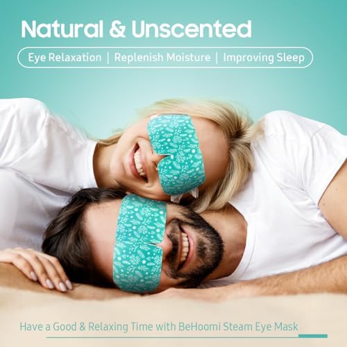20 Packs Steam Eye Mask, Heated Eye Mask Warm Compress for Eyes, Disposable Self Heating Steam Mask Sleep, Spa, Travel Essentials & Relaxation Gifts for Women, Stocking Stuffers (Unscented)