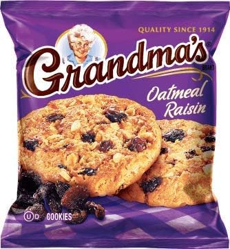 Grandma's Oatmeal Raisin Cookie, 2 count package (Pack of 20)
