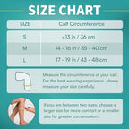 Vital Salveo Graphene Recovery Calf Sleeve - Compression Support for Post-Exercise Recovery,Pain Relief (1 PC)