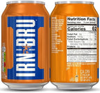 IRN-BRU Original Scottish Sparkling Soda, Citrus Flavored Carbonated Drink - Sparkling Flavored Soft Drink, 32 Flavor Recipe, 11.1 fl oz Cans, Pack of 6