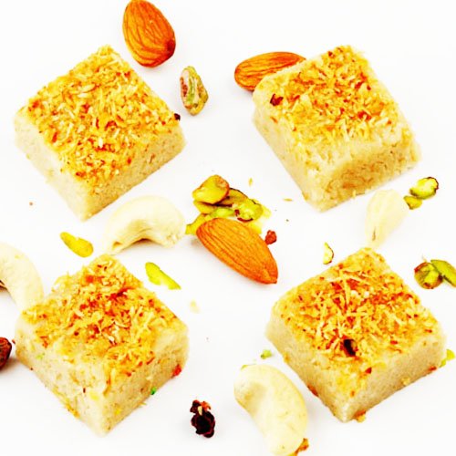 Ghasitaram Gifts Indian Sweets - Kaju Butterscotch Squares 200 GMS