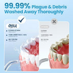 Water Flosser, Water Dental Flosser Pick for Teeth, IPX7 Waterproof Oral Irrigator, 3 Modes 4 Replaceable Jet Tips, Professional Flossing Cleaning Picks for Home Travel Gums, Braces Care (Black)
