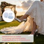 High Heel Protectors,9 Pairs Clear Heel Stoppers for Grass,Heel Replacement Tips for Wedding Mates Bridesmaid,Heel Caps,Heel Protectors for High Heels
