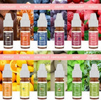 Food Flavoring Oil, 24 Liquid Lip Gloss Flavoring Oil - Concentrated Candy Flavors for Lip Balm, Baking, Cooking, Soap and Slime Making - Water & Oil Soluble - .25 Fl Oz (6 ml) Bottles