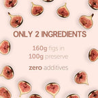 Gusta Figs Jam Preserve - Made in Italy Fruit Preserve & Jam - Only 2 Ingredients - Perfect Fig Jam for Baking - Non-GMO, All Natural - Fresh & Genuine Italian Delicacy - 9.17oz Glass Jar