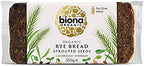 BIONA Organic Rye Bread with Sprouted Seeds, 500 GR