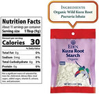 Eden Organic Wild Kuzu Root Starch, Kudzu Powder, Thickener, Macrobiotics, Gluten Free, 3.5 Oz
