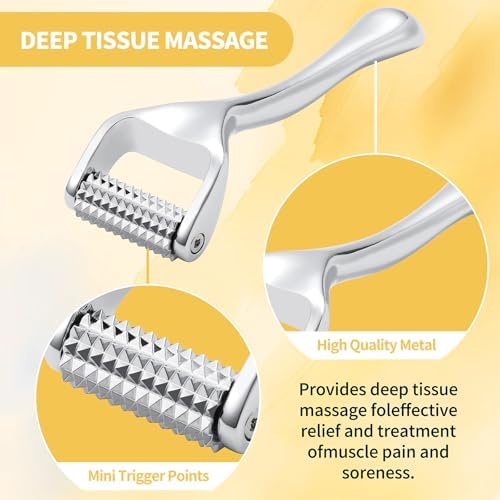 Running man Acupressure Roller,Acupuncture Roller for Muscle Pain Relief, Massage Roller-Deep Tissue Massage Tool for Face,Hand, Foot, and Neck