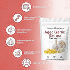 1PCSLouma Odorless Aged Garlic, Aged Garlic Extract - 300 Count 7500mg 24 Month Organic Aged Garlic Supplement- Non-GMO,Vegetarian (1PCS)