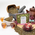 Tulsi Herbal Tea (Holy Basil) | Sacred Blossom Farm | 1.7 oz. Loose Leaf | Ease Stress Renew Enaergy* | Minimally Processed Wisconsin-Grown Medicinal Herbs | Caffeine Free | Handmade in USA