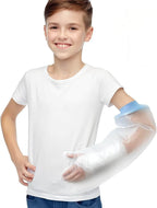 Waterproof Cast Covers for Shower Arm Kids, Reusable Arm Cast Protector for Bath, Soft Elastic Watertight Seal Cast Bag for Bandage Wound Care, Fits Wrist Elbow Finger Hand Ages 4-12【2026 New Design】