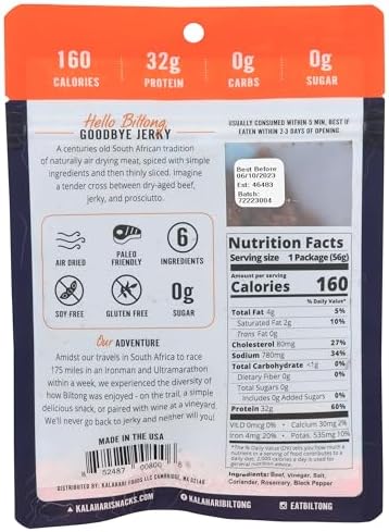 KALAHARI Original Flavor Kalahari Biltong, 2 OZ