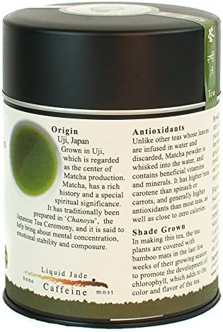 The Tao of Tea Liquid Jade Powdered Matcha Green Tea, Loose Leaf, 3 Oz