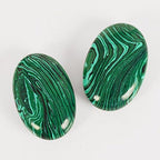 2pcs /lot Natural Massage Stones Malachite Hot Stone for Spa Massage Therapy Hot Spa Rock Balancing Soothing Meditation Reiki or Worry Stones