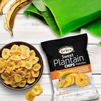 Grace Sweet Plantain Chips 2.5oz - 6 Pack Individual Bags - Jamaican Snacks - Caribbean Gluten Free Banana Platanitos - Non-GMO & No Trans Fat - Low Sodium Chips